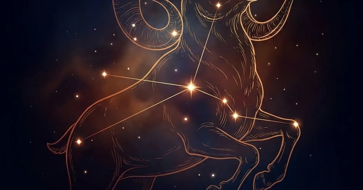 Овен — созвездие знака зодиака на звёздном небе