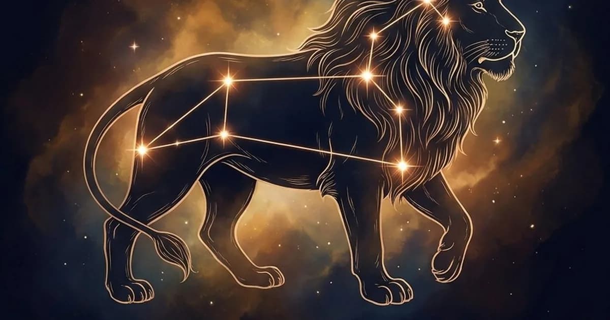 Лев — созвездие знака зодиака на звёздном небе